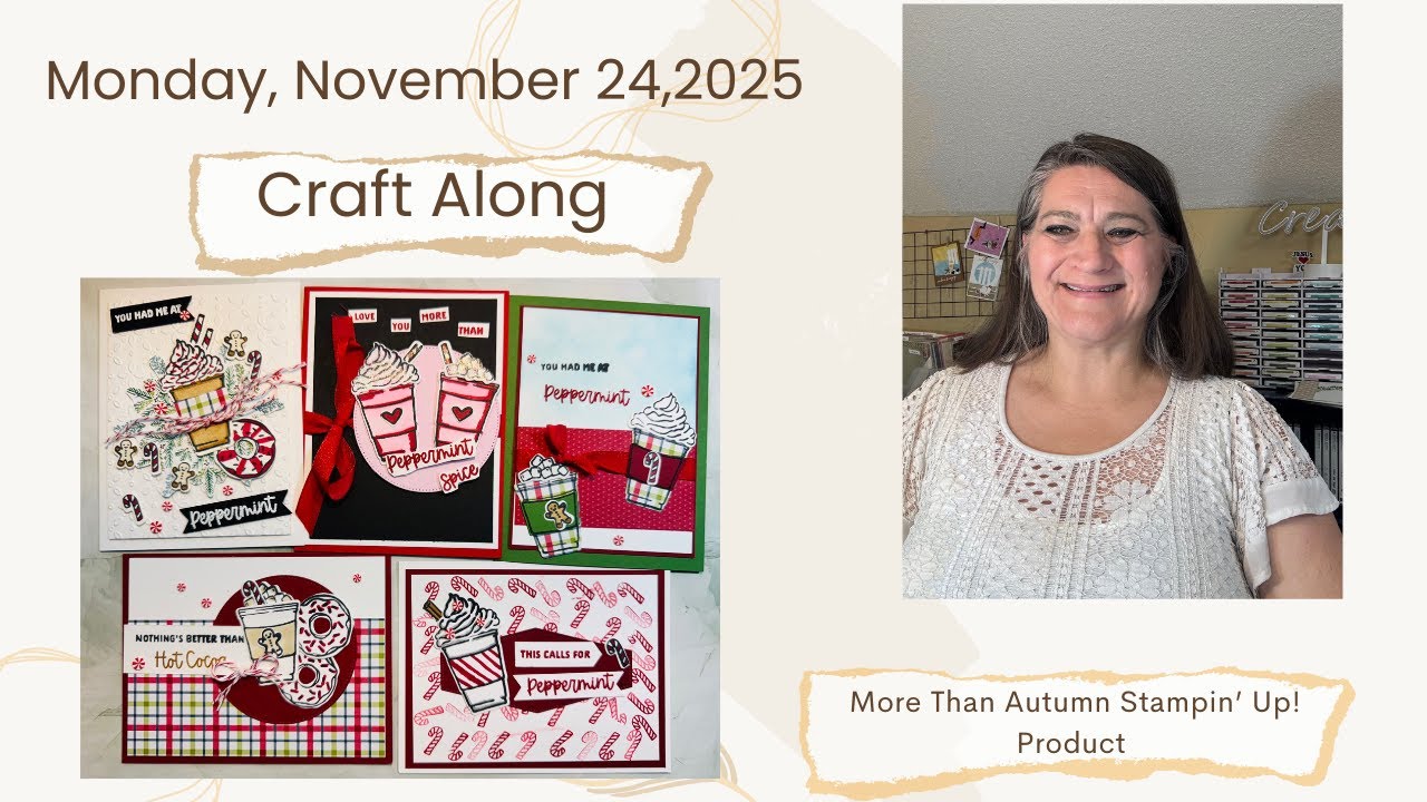 Craft Along Monday! 🎉 Featuring the More Than Autumn Bundle… with a Peppermint Twist! 🍬✨