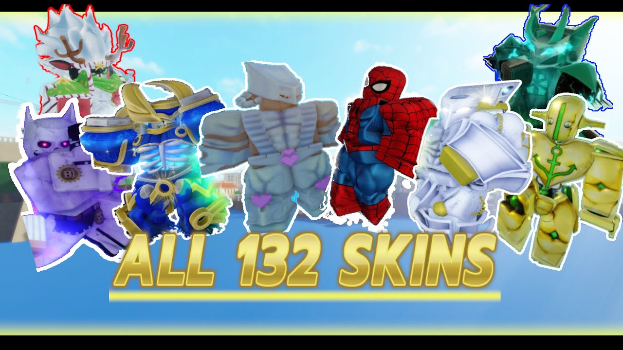 [YBA] EVERY SINGLE STAND SKIN & THEIR VALUES/RARITIES (UNOBTAINABLES INCLUDED)