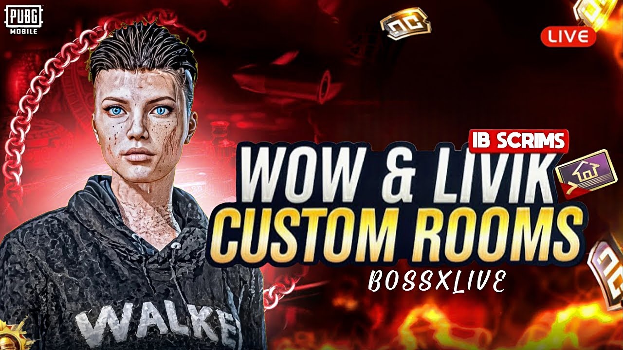 Promotion matches | CUSTOM ROOM | WOW LIVIK BOSSxLIVE PUBG MOBILE