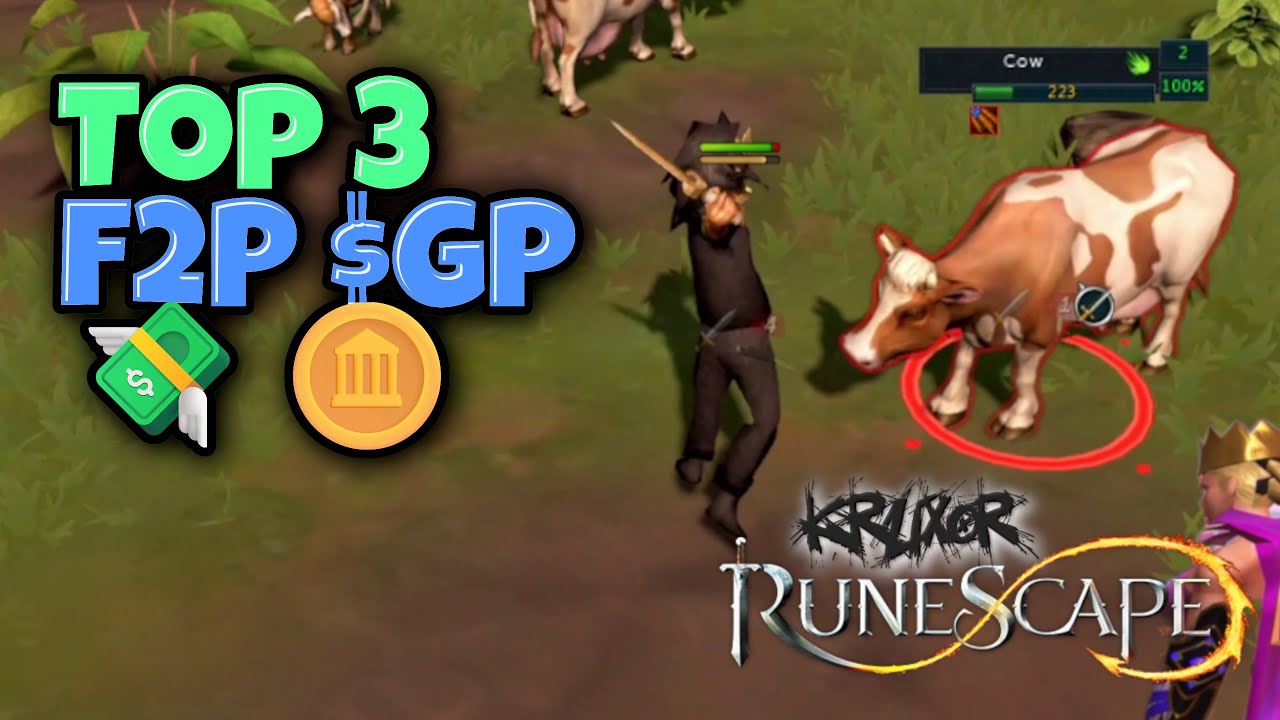 Top 3 Methods F2P EARN 💸$GP on a new Account 2025 #runescape3