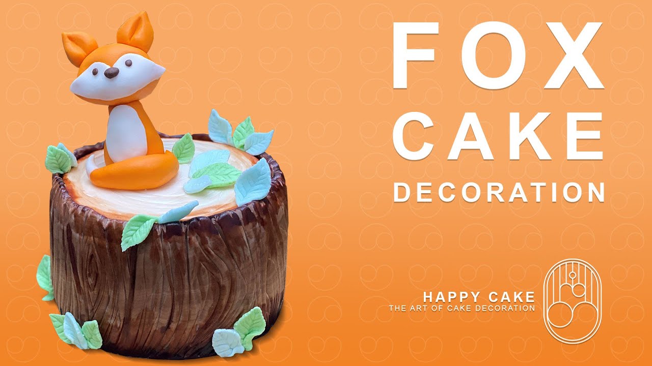 How to make Fox Cake - Fondant Decorating