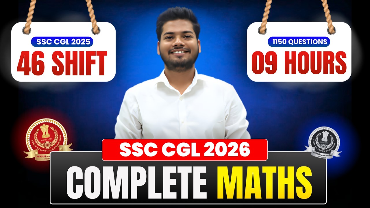 SSC CGL 2025 ALL 45 SHIFT SOLUTION | Complete Maths PYQ Solution By Abhishek Ojha Sir #ssc2026