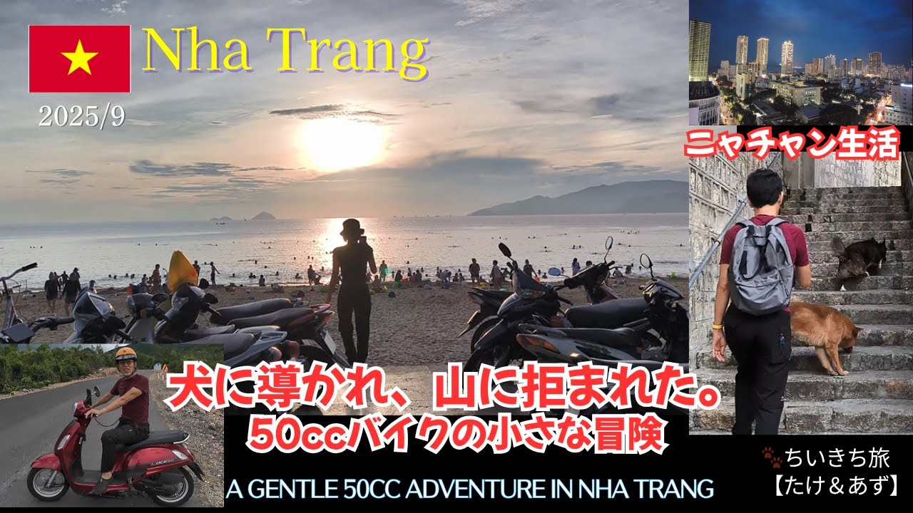 【ニャチャン】ニャチャンの巨大大仏！50ccバイクで山寺に行こうとして登れなかった記録 2025,9月