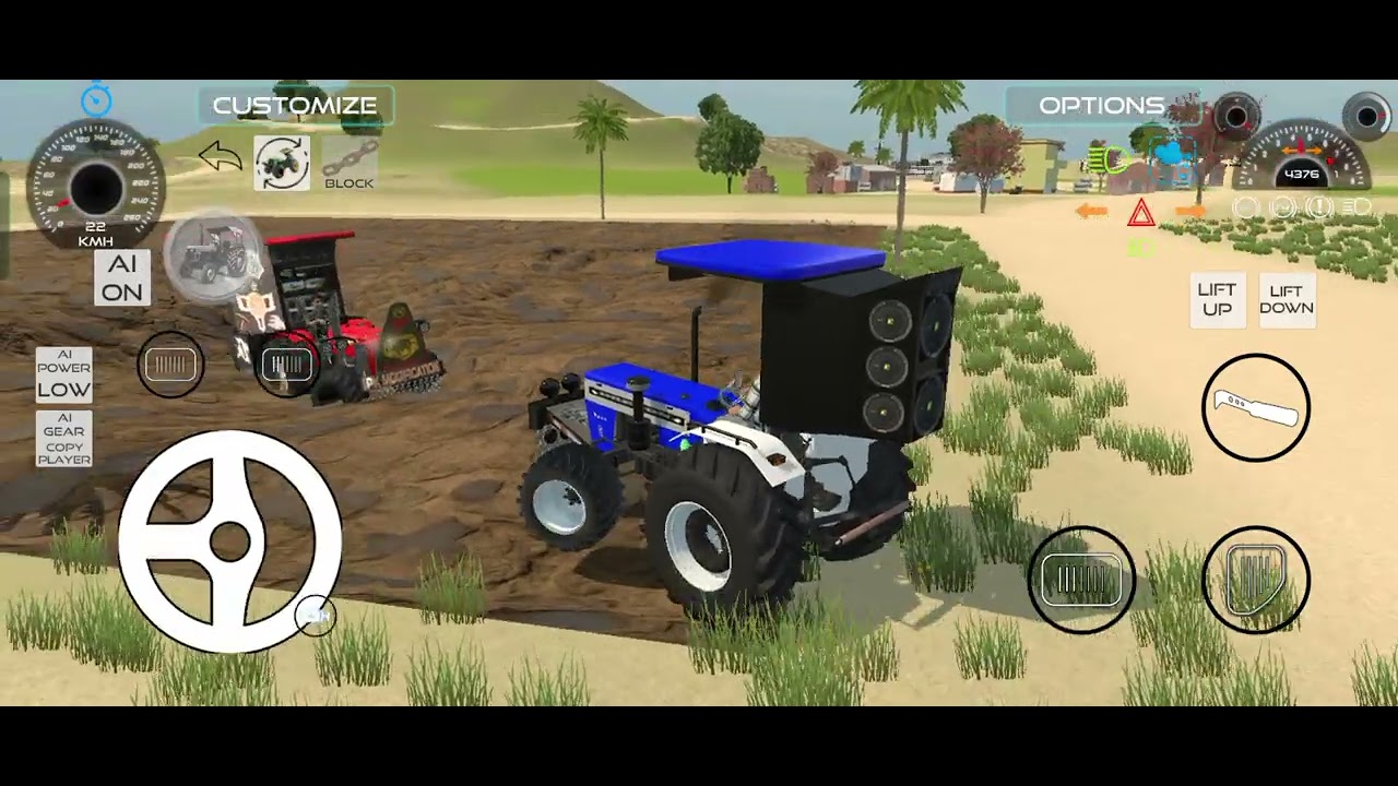 Tractor Stunt King 👑🚜#trending #tractorgaming 