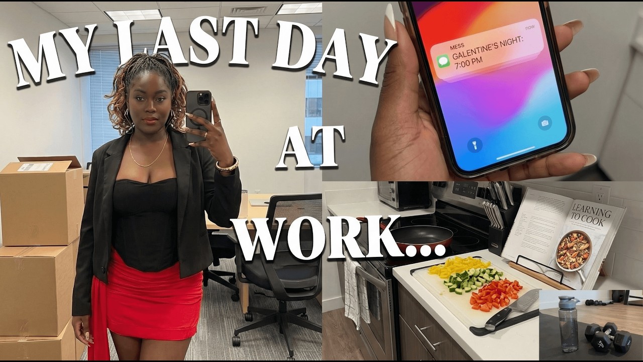 Weekly Vlog: Last Day at Work, Staying Consistent in the Gym & Galentine’s Night