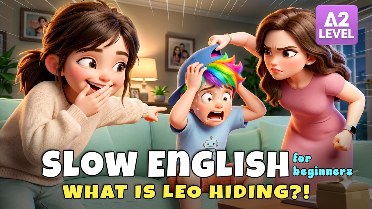 Mom Found Leo&rsquo;s Rainbow Hair... What Happened?! I Slow English Story (A2)