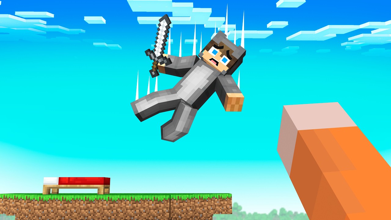 Minecraft Bedwars, but Gravity CHANGES Every Minute