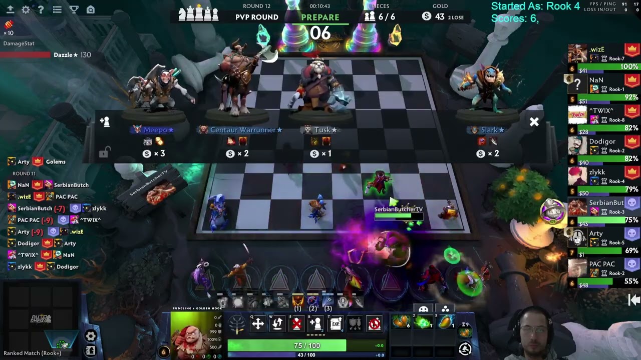 1 Hit Killer! Dota Auto Chess Season 40!