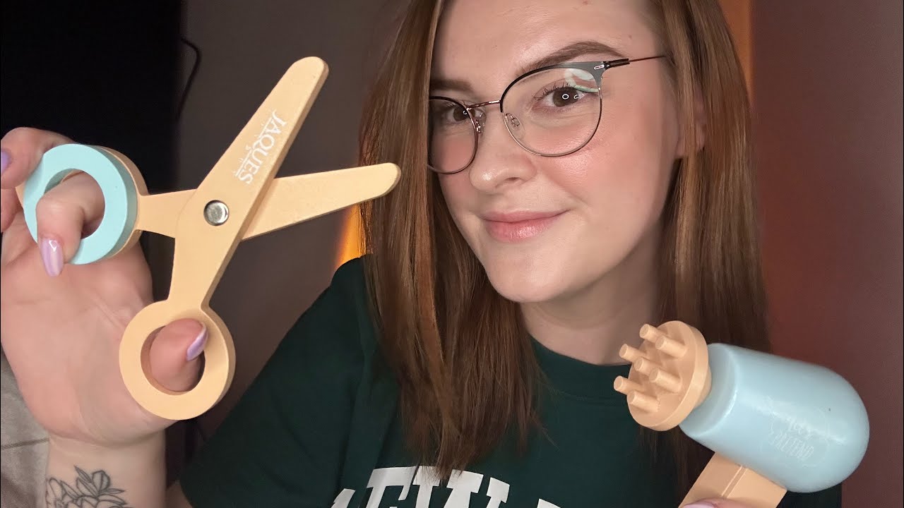 ASMR Wooden Haircut Roleplay ✂️ 