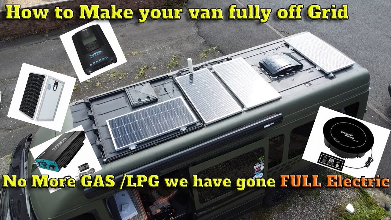 Upgrading the Van so it is Fully Off Grid and No More Gas. We have gone full Electric