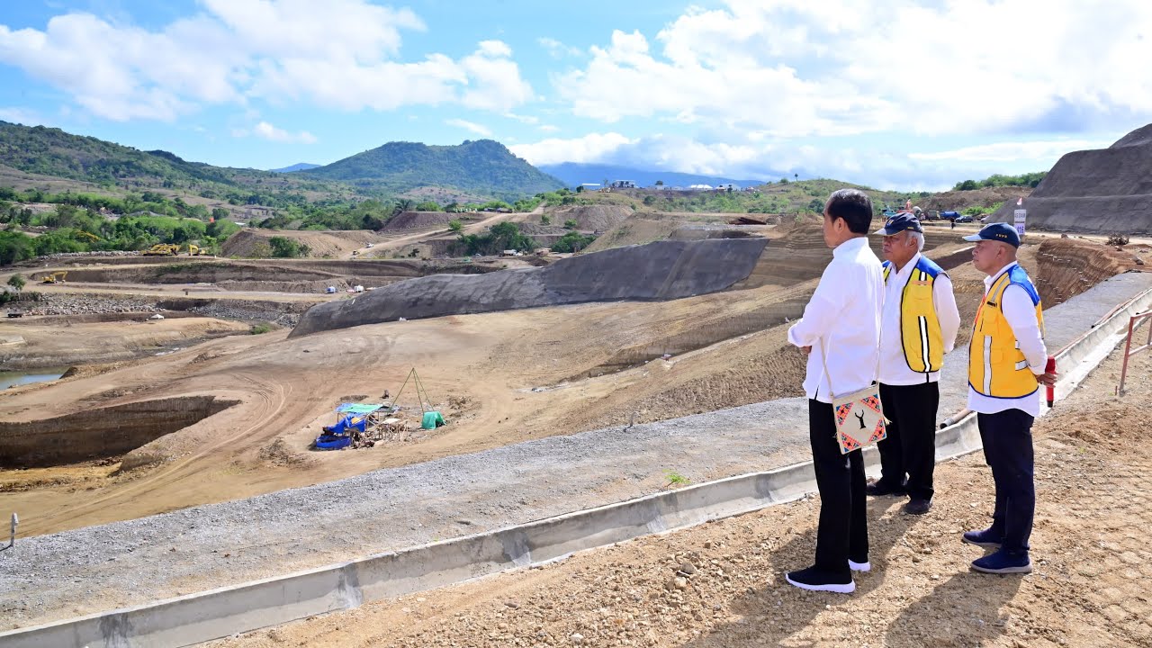 Presiden Jokowi Tinjau Bendungan Mbay, Nagekeo, 5 Desember 2023