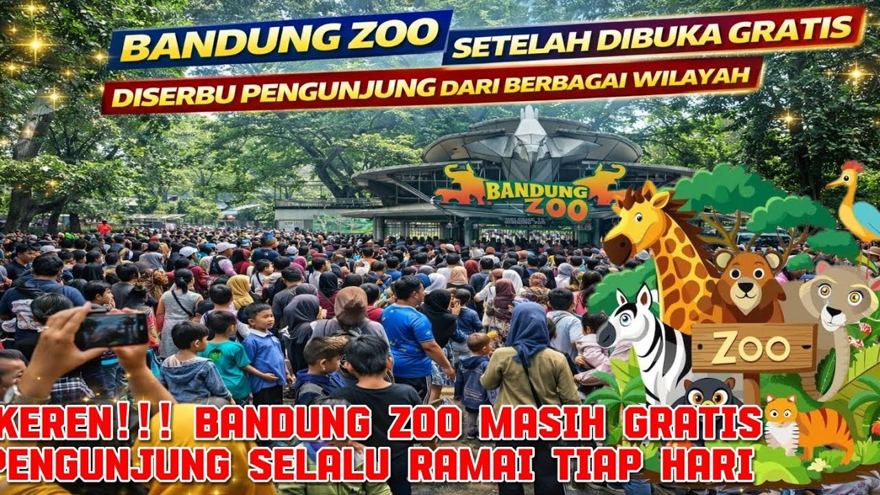 Bandung Zoo terkini! Kebun binatang bandung masih dibuka untuk umum sistem donasi
