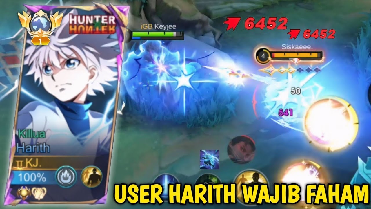 TOP 1 GLOBAL HARITH TUTORIAL FAST FARMING DAN CARA MENANG LANING PHASE ! MLBB
