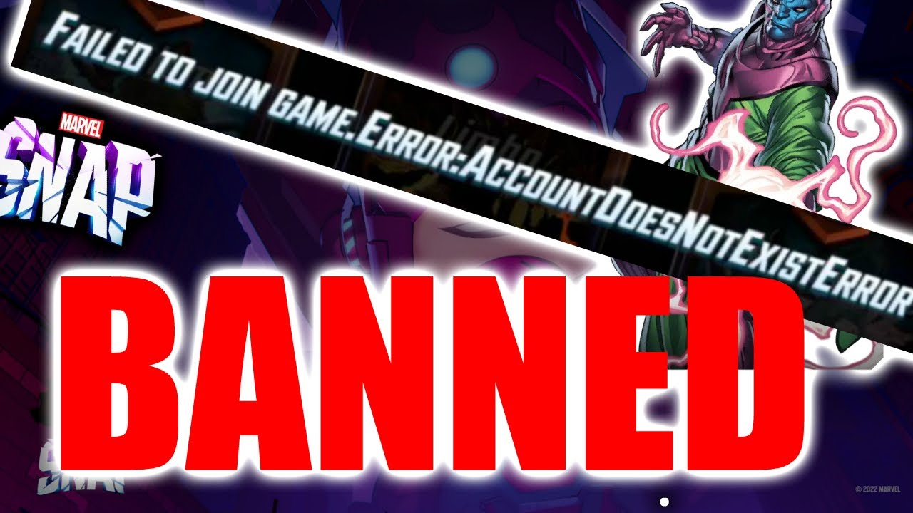 Did the Marvel Snap devs Ban me mid game?