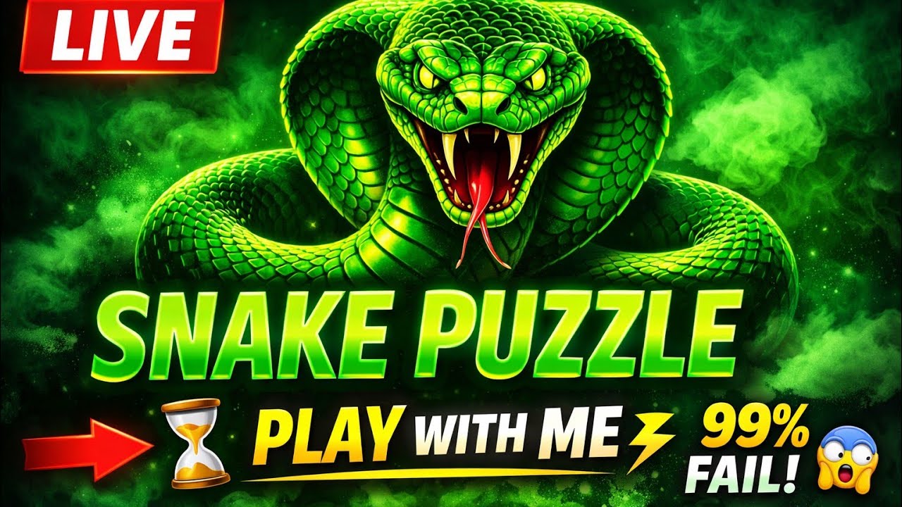 🐍 SNAKE PUZZLE LIVE 🔥 | Ultimate Level Challenge 🎮