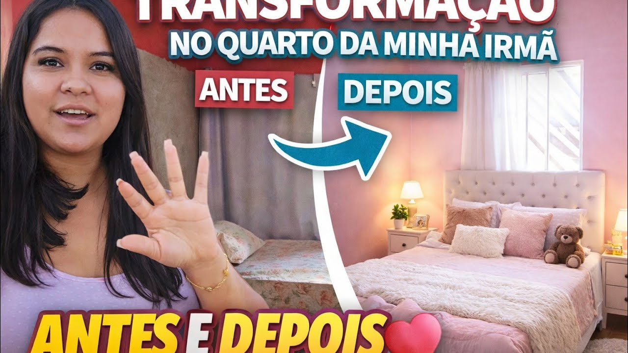 FIZ FAXINA PESADA/ FIZ UMA BELA TRANSFORMAÇÃO NO QUANRTO SUH ELA  CHEGOU.