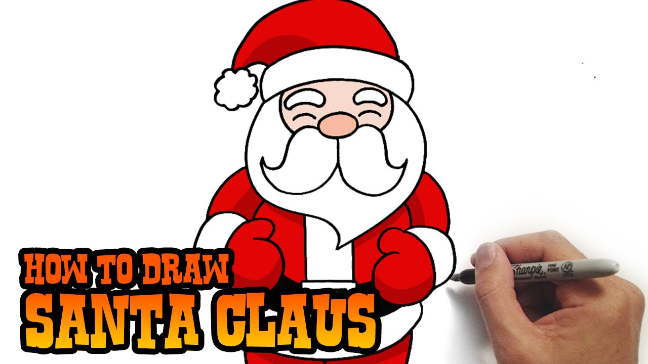 How to Draw Santa Claus- Simple and Easy Lesson