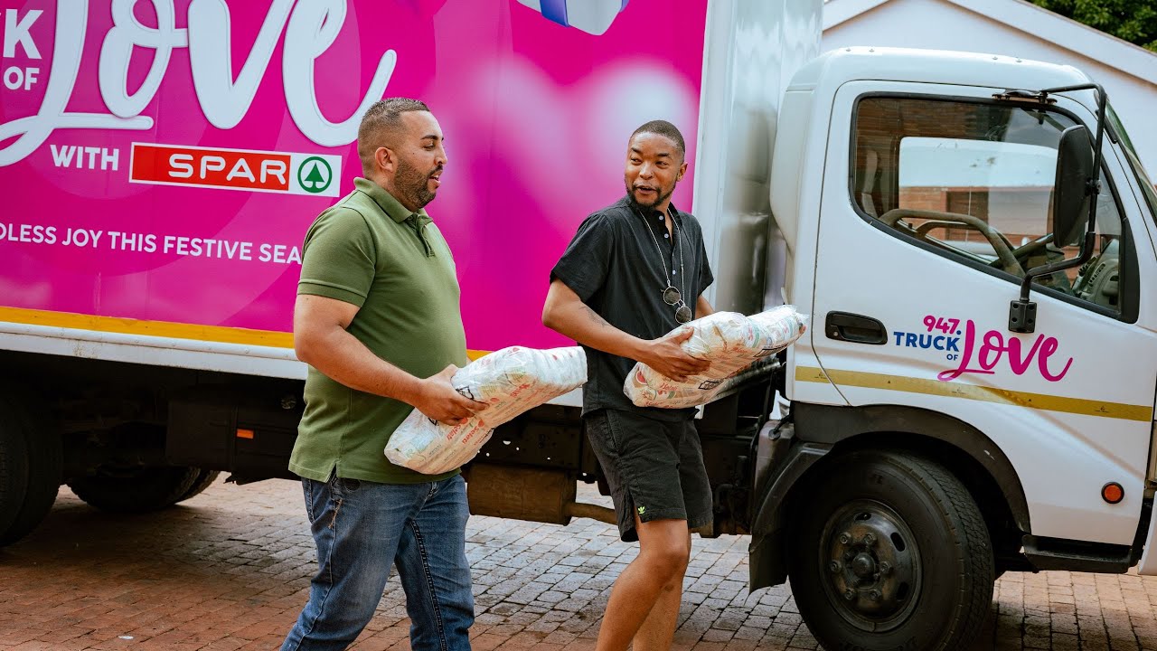 947 Truck of Love with SPAR spread some love with Zweli | Frederic Place Home for the Aged