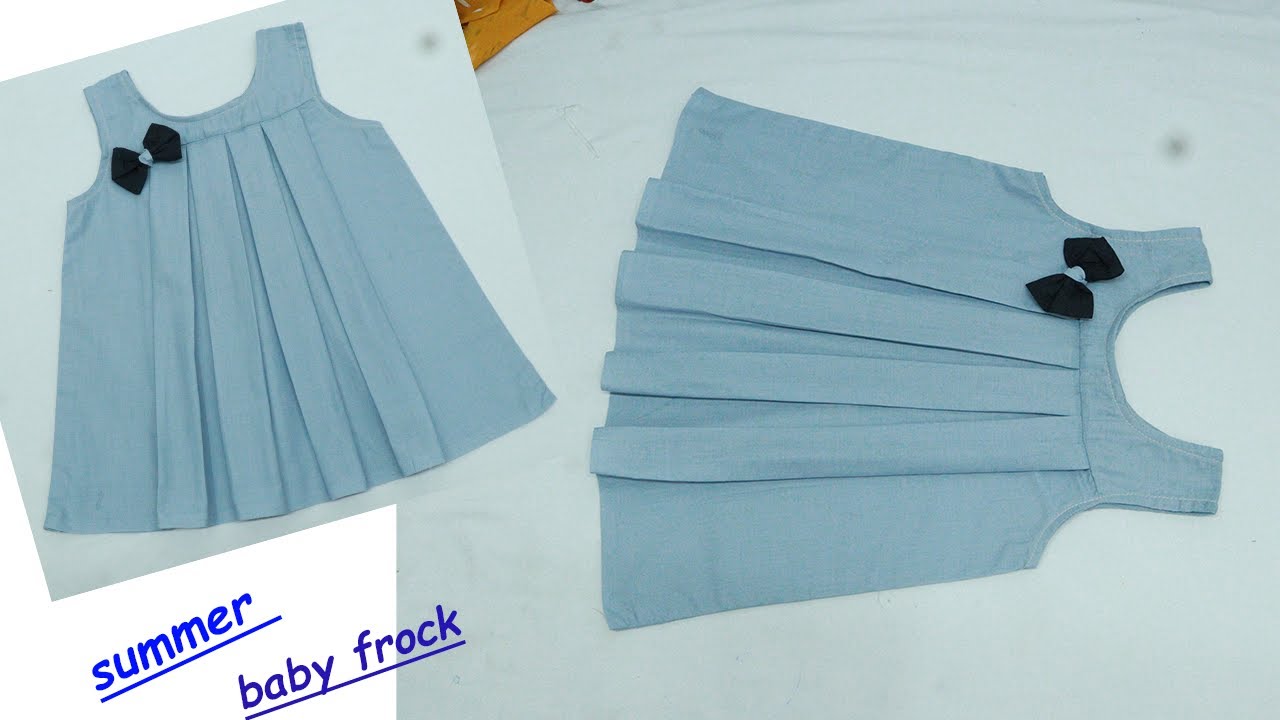 Designer Yoke Baby Frock Cutting and Stitching Very Easy
