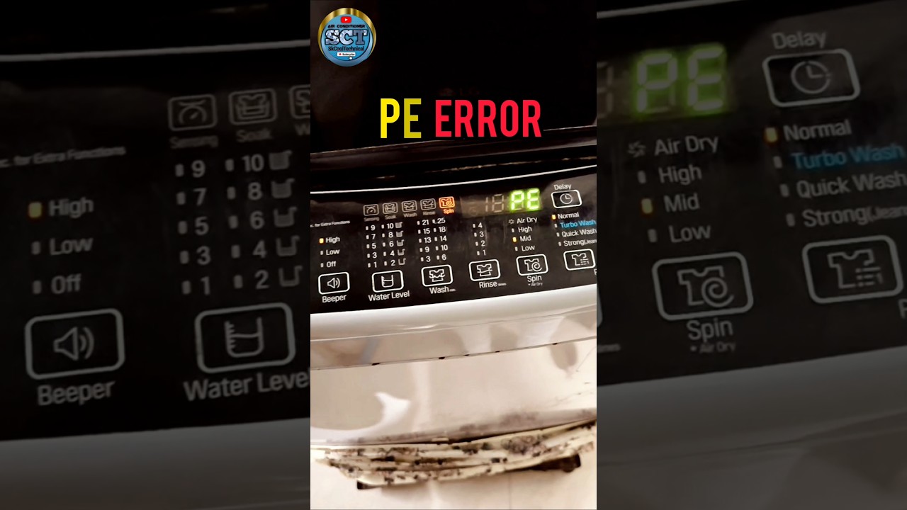 Fully Automatic Washing Machine Not Working | PE Error Code | LG Inverter