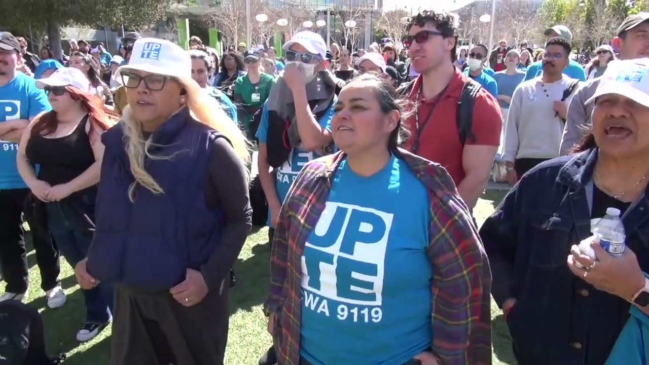 UPTE CWA Social Workers Speak Out At UCSF MB For Safety On The Job & Equal Pay For Equal Work