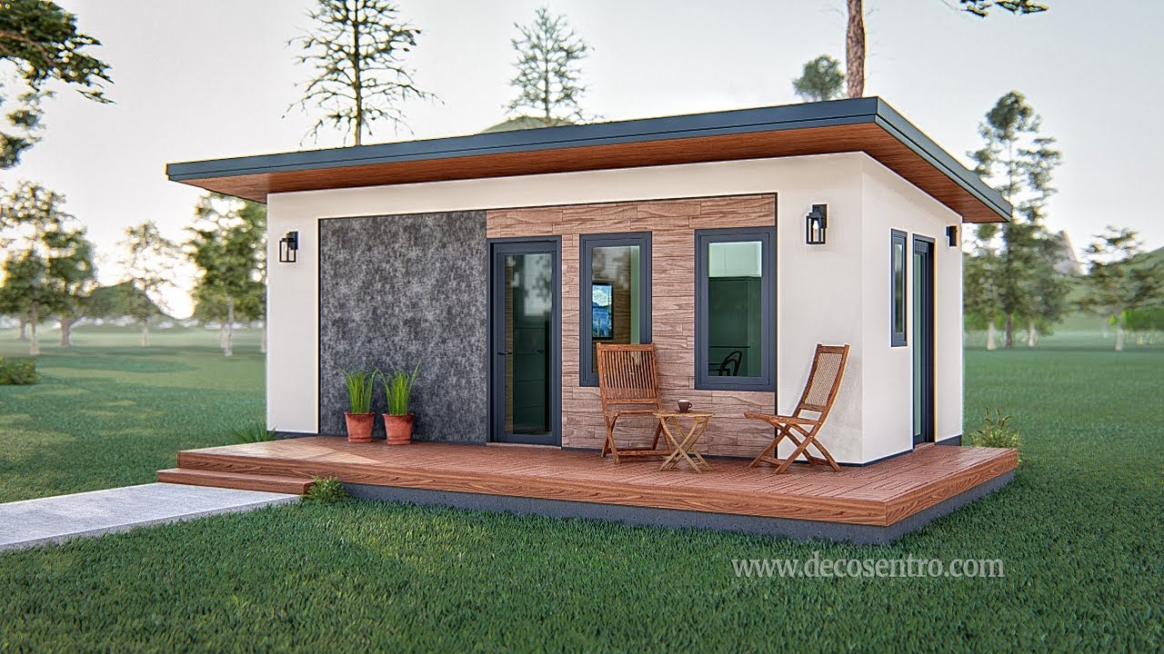 Small Farm House Design Idea with Spacious Porch 1 Bedroom (7x3.5m/23x11ft) Model No.27