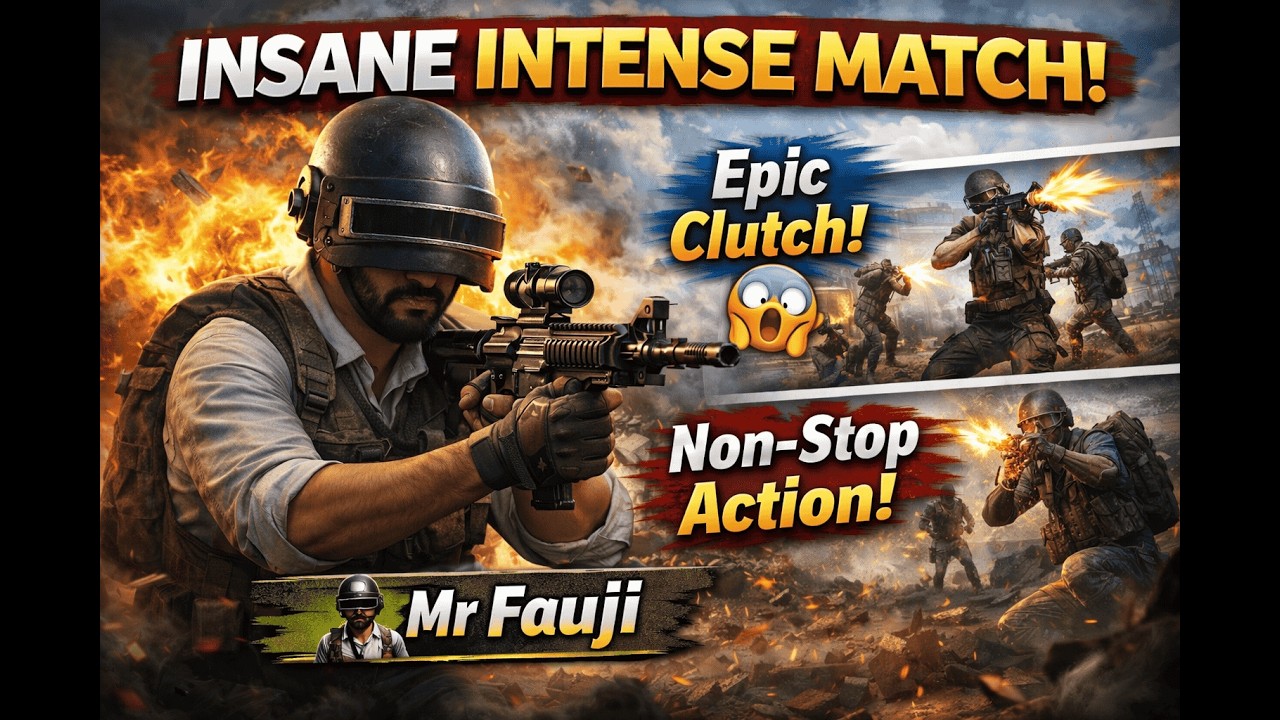 INSANE PUBG Mobile Intense Match 😱 | Clutch Gameplay & Non-Stop Action | Mr Fauji