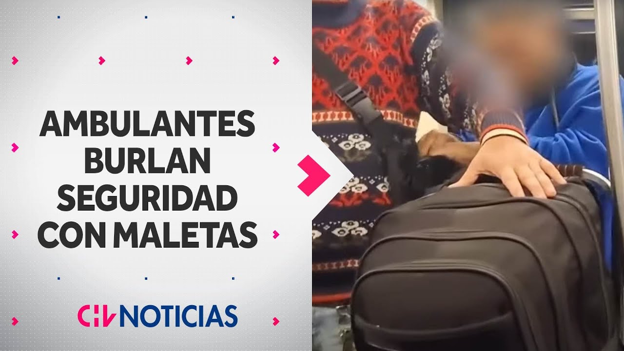 Con maletas de viaje, AMBULANTES burlan la nueva medida del Metro que prohíbe ingreso de 