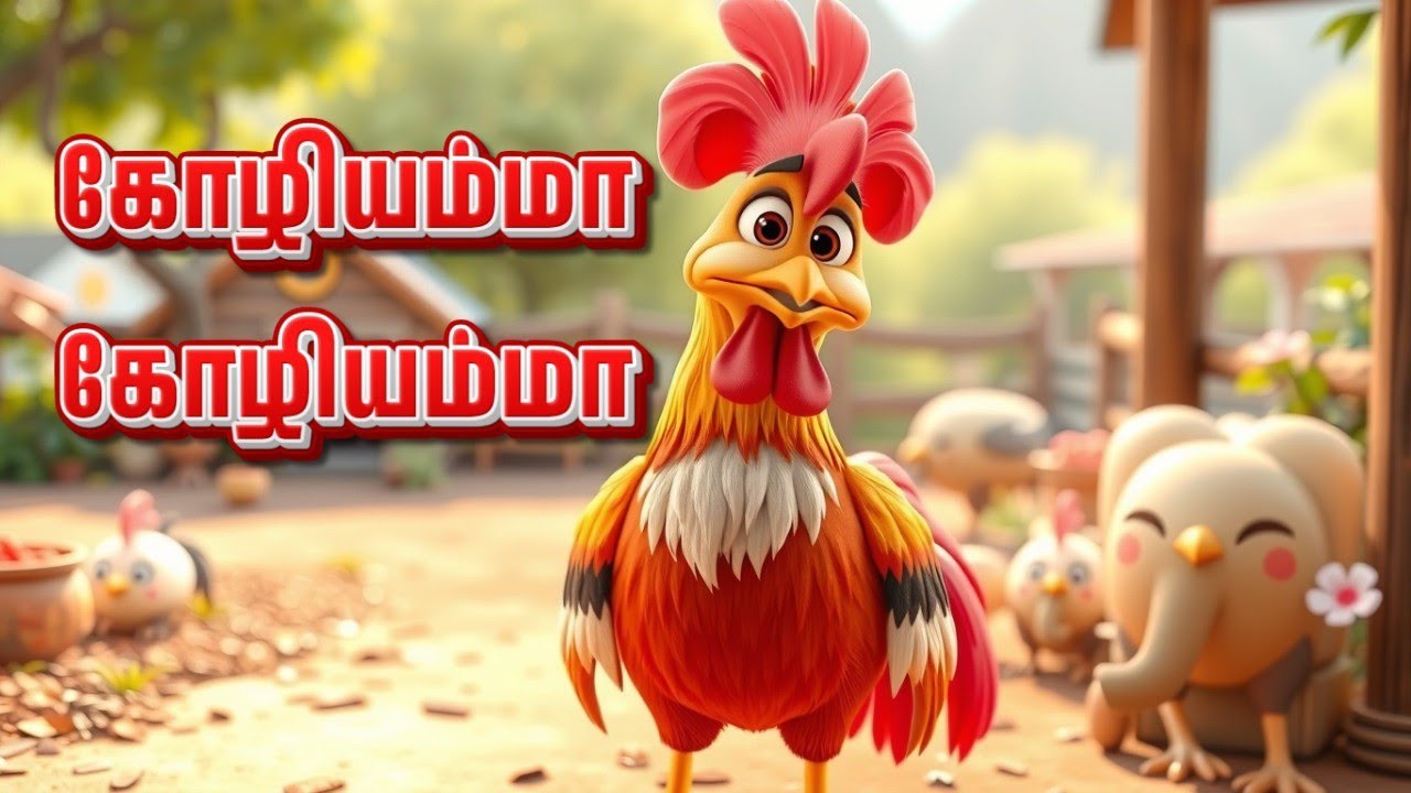 கோழியம்மா கோழியம்மா | song | kids tamil animation video | chicken animation song