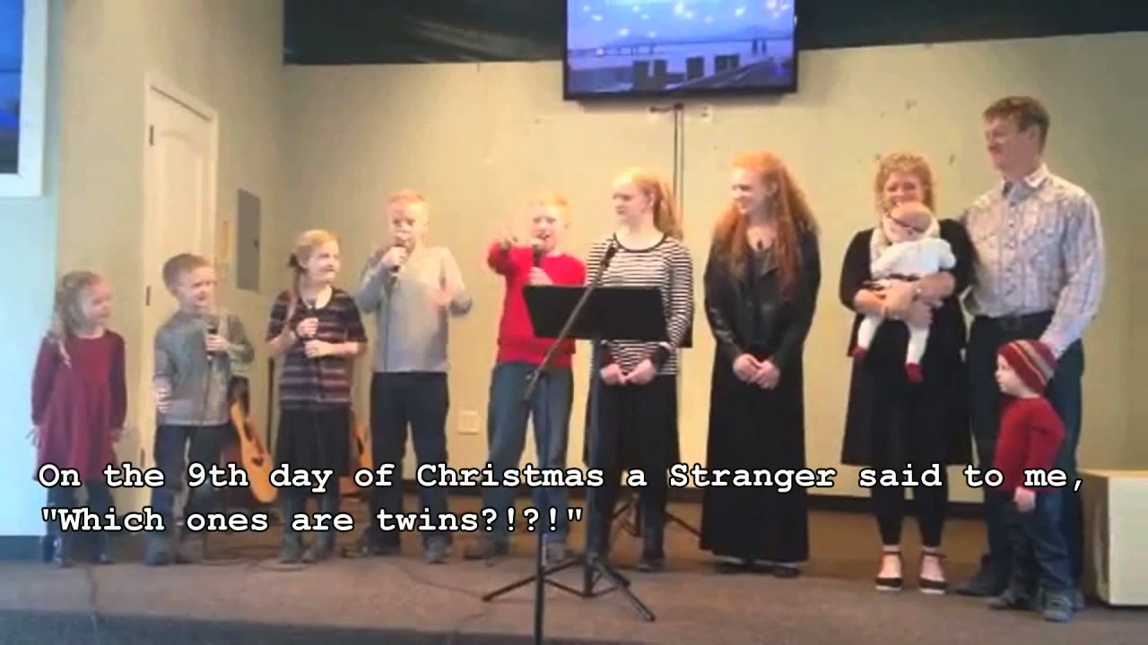 Johnston Family of 11 sings hilarious 