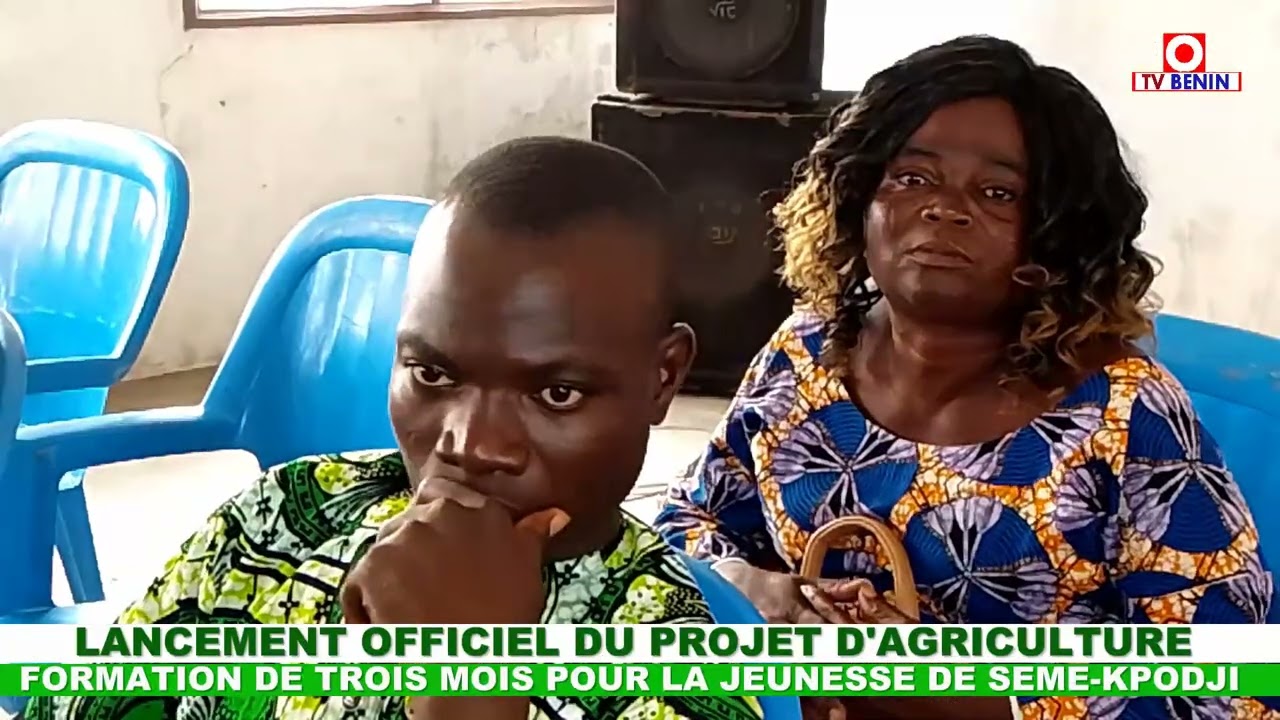 OTV-Bénin  Projet de formation en agriculture. Lancer pas la mairie des jeunes de Sèmè-Podji 