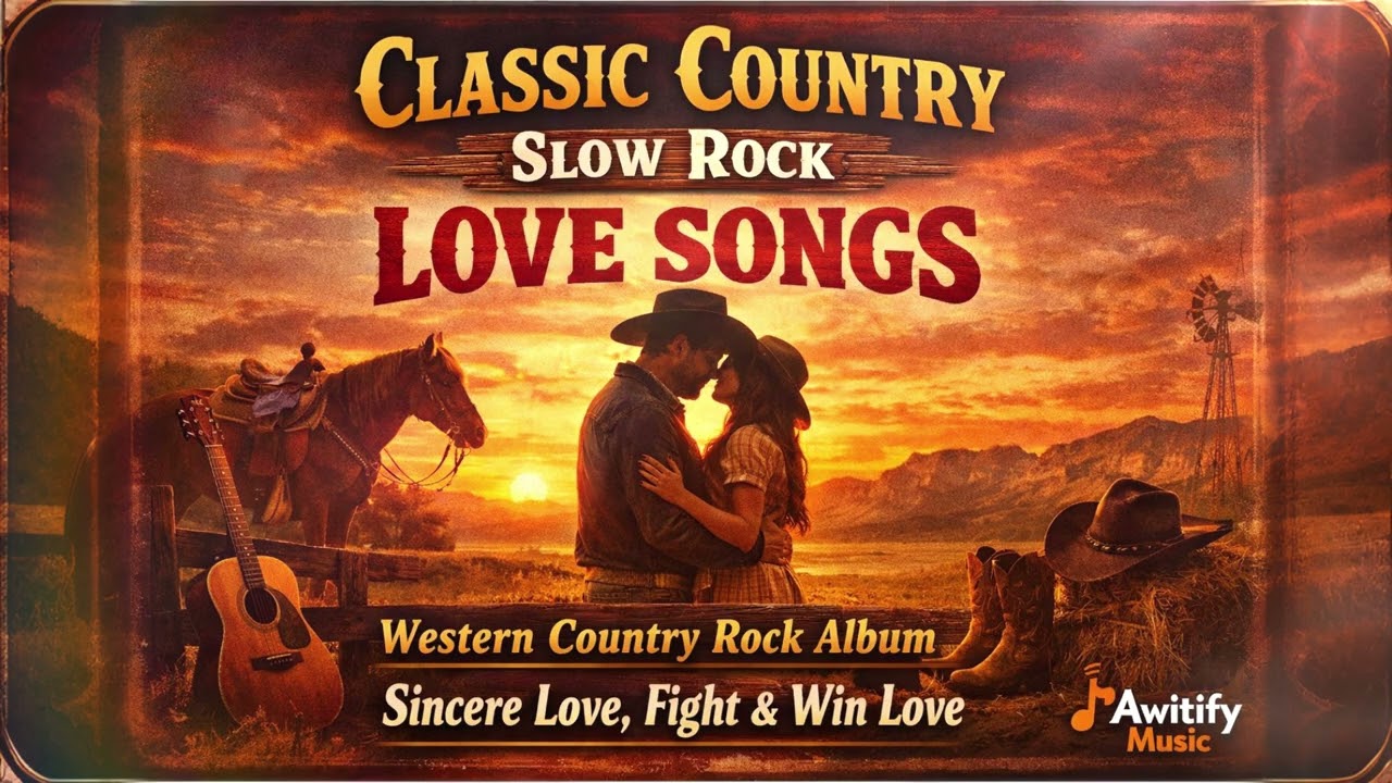 Classic Country Slow Rock Love Songs | Western Country Rock Album | Sincere Love, Fight & Win Love