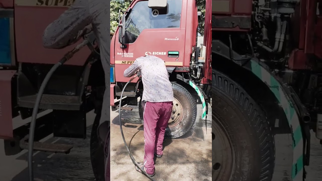 @Eicher Truck Foam wash