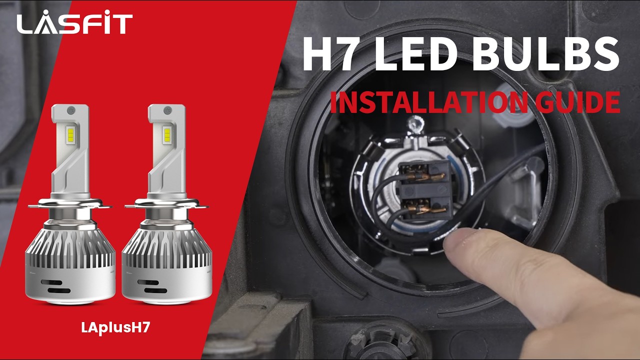 NEW Version!!! How to install standard H7 LED headlight bulbs? LA Plus H7 Installation Guide