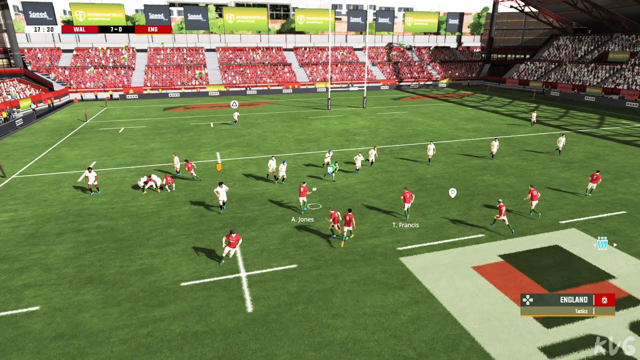 Rugby 22 - Wales vs England - Gameplay (PS5 UHD) [4K60FPS]