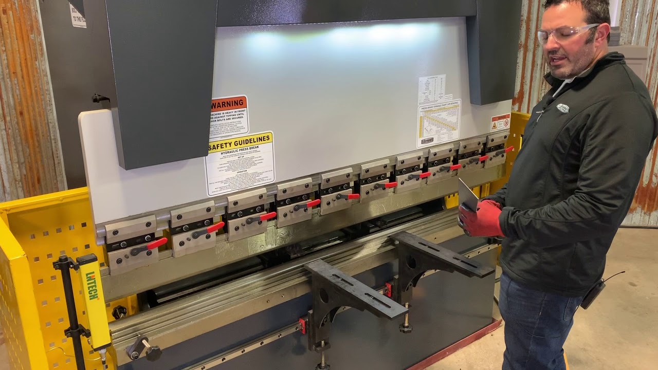 How to program a Tommy Industrial CNC press brake, Delem DA41s controller.