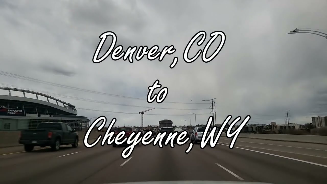 Denver, Colorado to Cheyenne, Wyoming - Driving Video