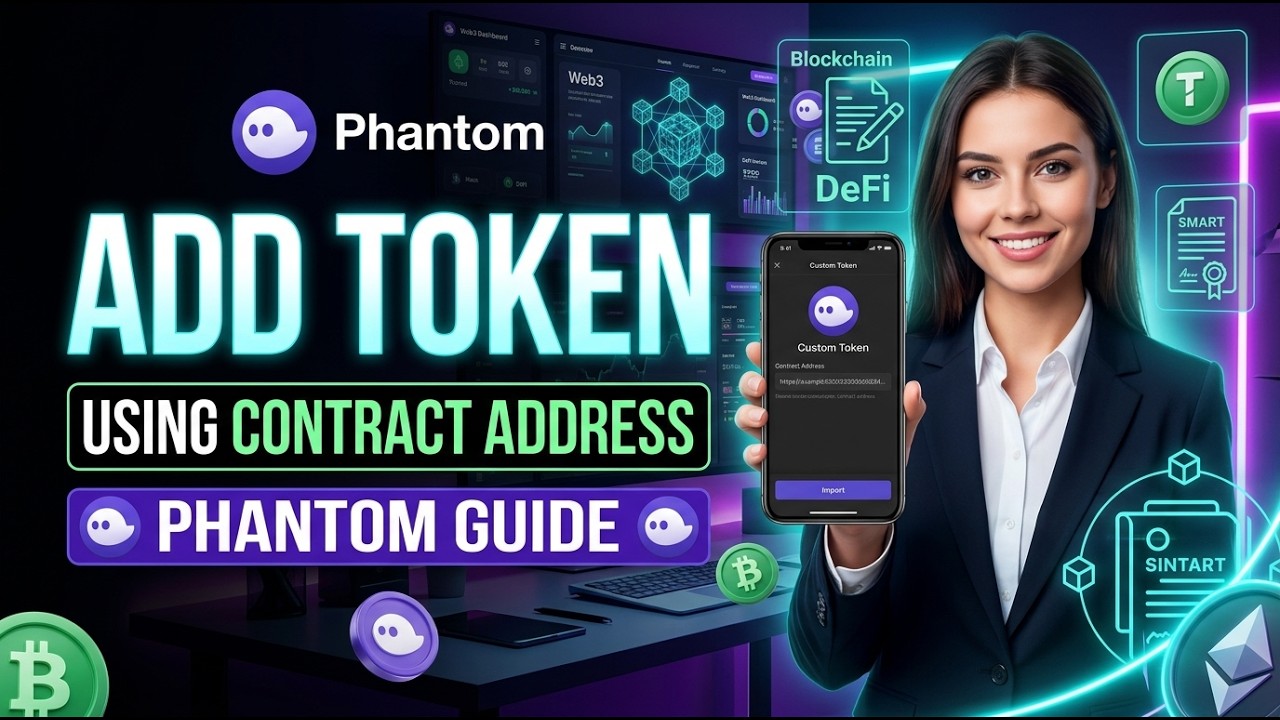 How to Add Token on Phantom Wallet Using Contract Address (2026 Full Guide)