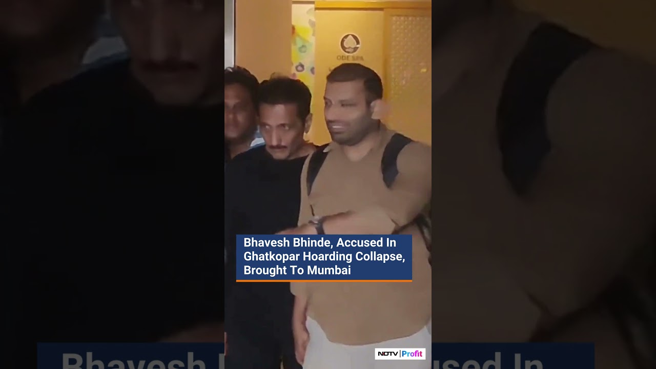 Bhavesh Bhinde, Accused In Ghatkopar Hoarding Collapse, Brought To Mumbai | NDTV Profit