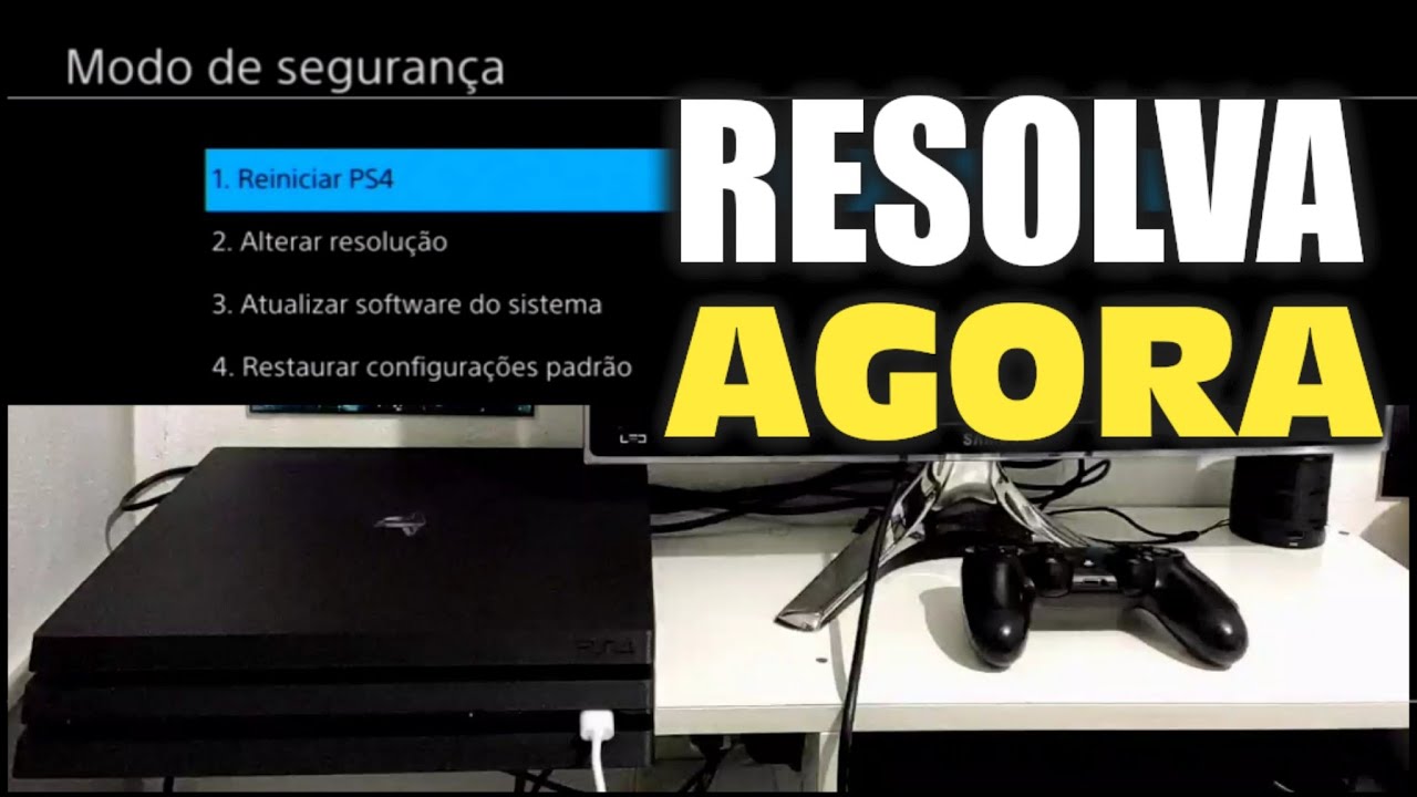 PS4 Resolva Como Ligar MODO DE SEGURANÇA e Corrigir Erros