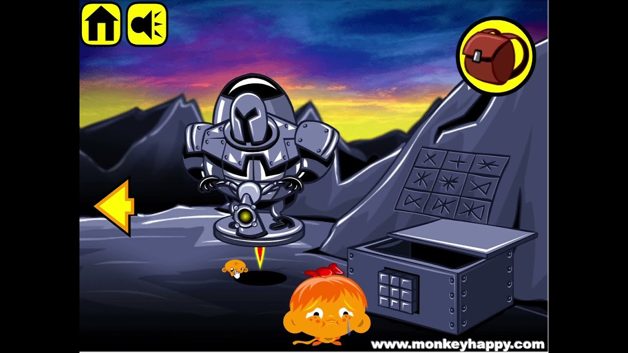 Game Chú khỉ buồn 127 : Sạc pin Robot