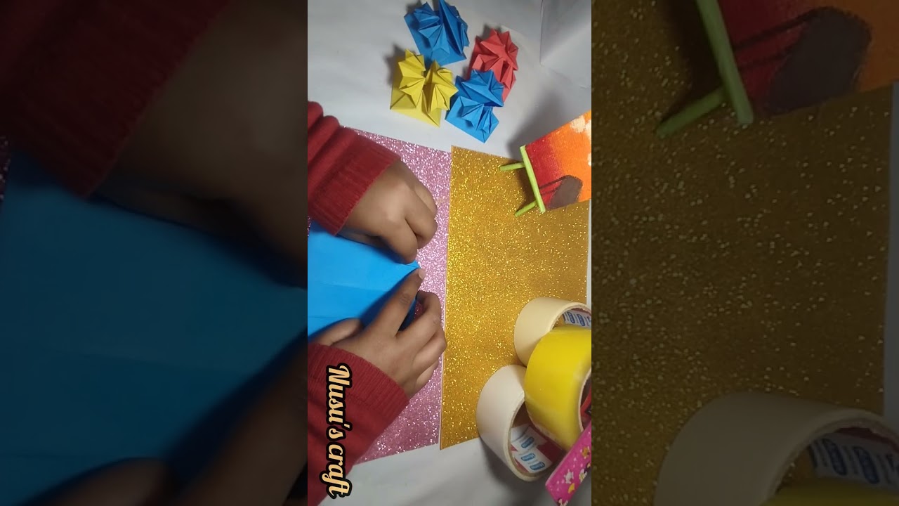 DIY origami purse with out  glue #diy #craftyhome #craft #foryou #trending #viral #nusu's craft 