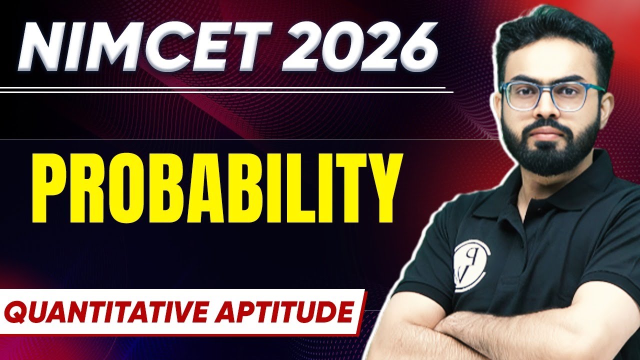NIMCET 2026 Probability | Quantitative Aptitude | NIMCET 2026 | PW NIMCET #probability #norcet