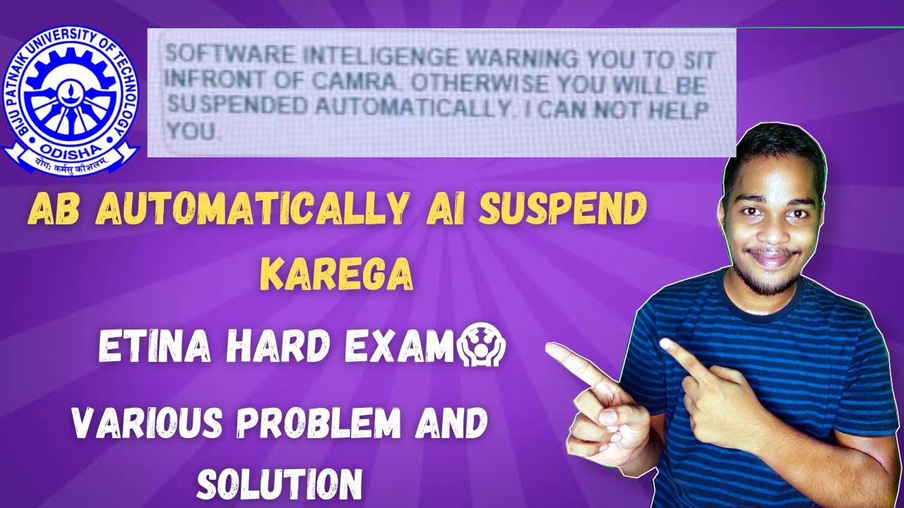 Bput online exam 2021|| Ab AI automatically suspend karega😱||Suspend issues in Online exam😑