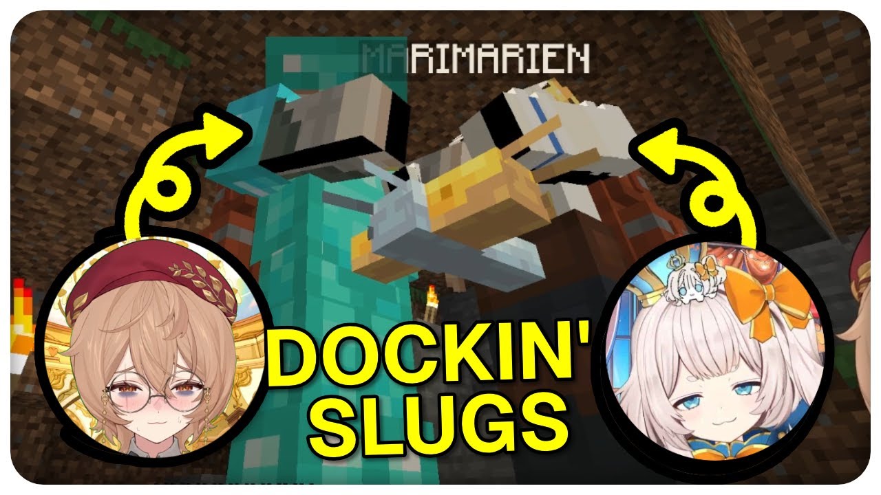 Clio and Mari compare their slugs in Minecraft【Phase Connect】