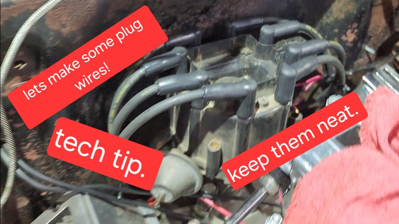 (23) My best way to do plug wires! Fixing the fleetlines burnt plug wire!