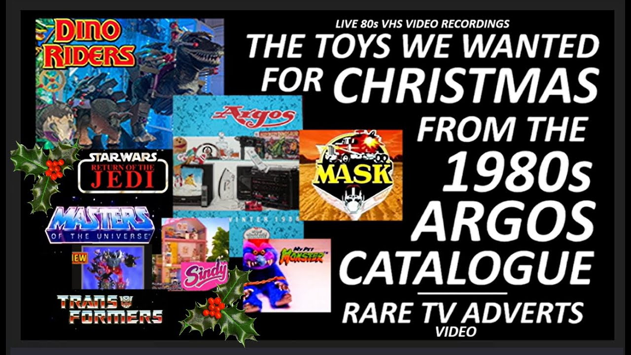 TOYS WE WANTED FOR CHRISTMAS FROM THE 80s ARGOS CATALOGUE HE-MAN,DINO RIDERS, SINDY,STARWARS ADVERTS