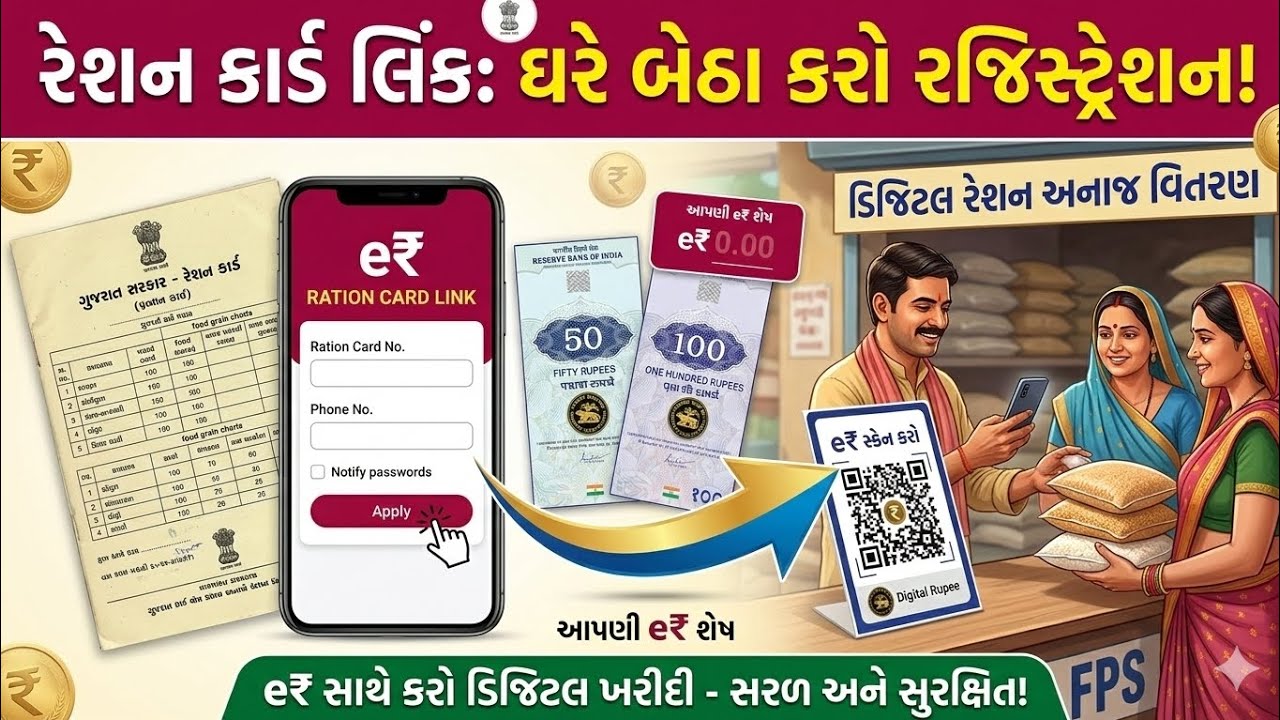 રેશનકાર્ડ નવી સિસ્ટમ 2026 | હવે QR Scan થી મળશે અનાજ | રેશનકાર્ડ હોય તો તરત કરો આ કામ |