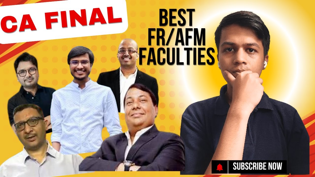 Best Faculties for CA Final AFM/FR | 