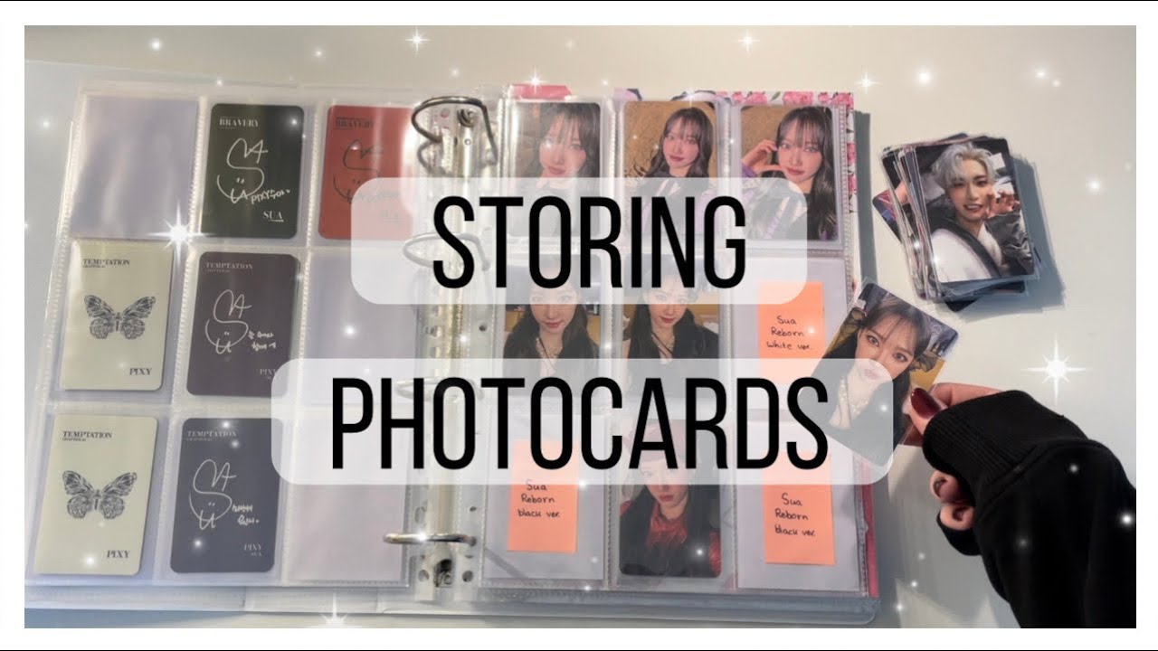storing photocards #1 | 50+ photocards (pixy, yena, txt, ateez and more!)💐